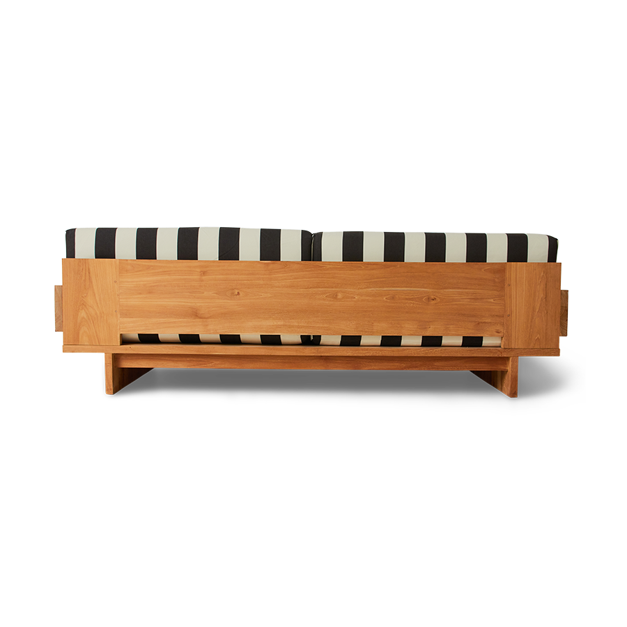 Outdoor sofa teak stracciatella