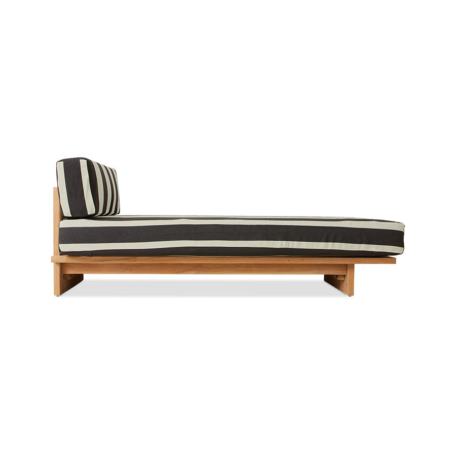 Outdoor daybed teak stracciatella