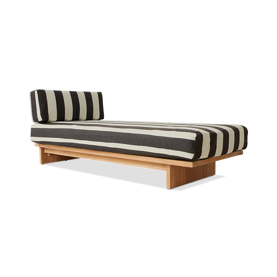 Outdoor daybed teak stracciatella