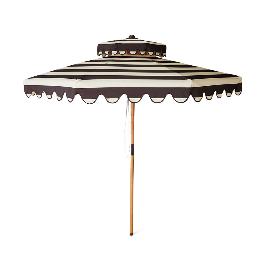 black & white stripped patio umbrellas Striped patio umbrella stracciatella – BOIS BLANC HOME