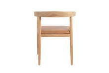 Carica l&#39;immagine nel visualizzatore di Gallery, Teak and leather dining chair