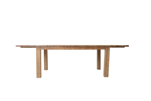 Teak outdoor dining table extendable