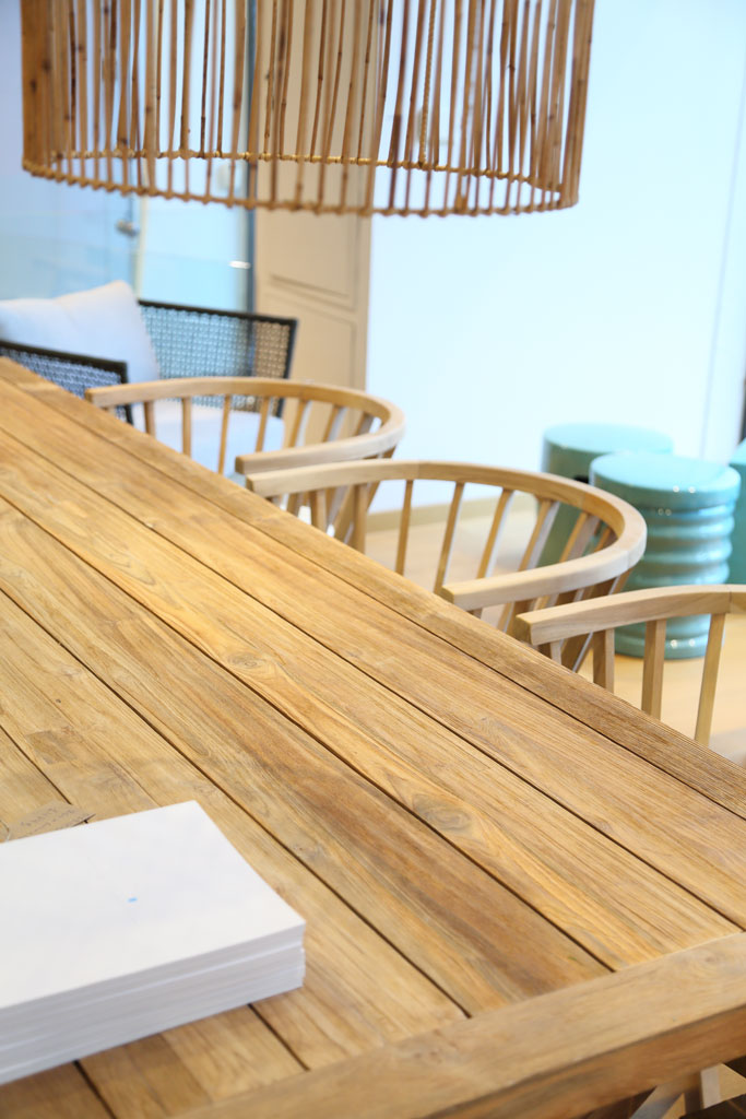 Monastery teak dining table