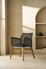 Load image into Gallery viewer, Rope armchair black