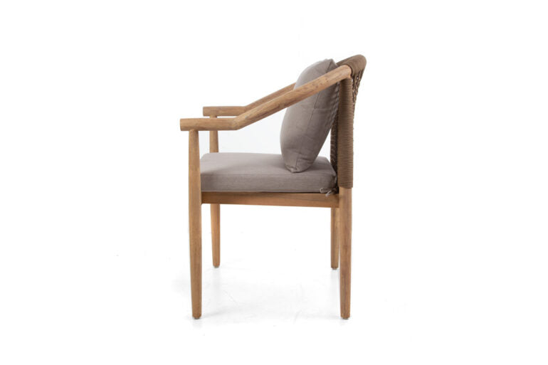 Acacia wood dining chair