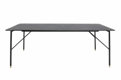 Black dining table 200x93x75cm