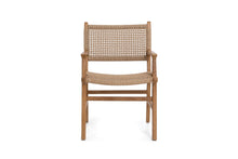 Load image into Gallery viewer, Teak dining chair with armrests