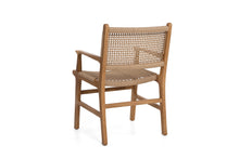Load image into Gallery viewer, Teak dining chair with armrests