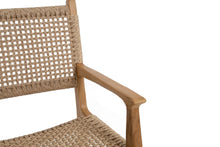 Cargar imagen en el visor de la galería, Teak dining chair with armrests