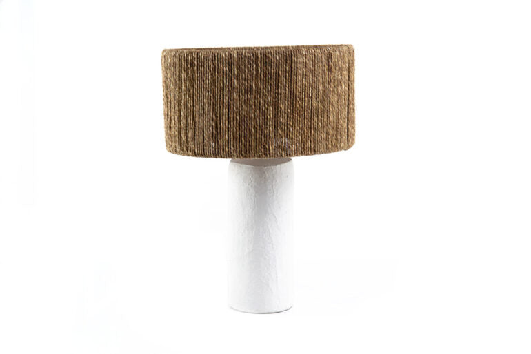 Seagrass White Table Lamp
