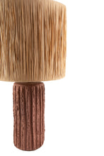 Load image into Gallery viewer, Raffia Terracotta Table Lamp