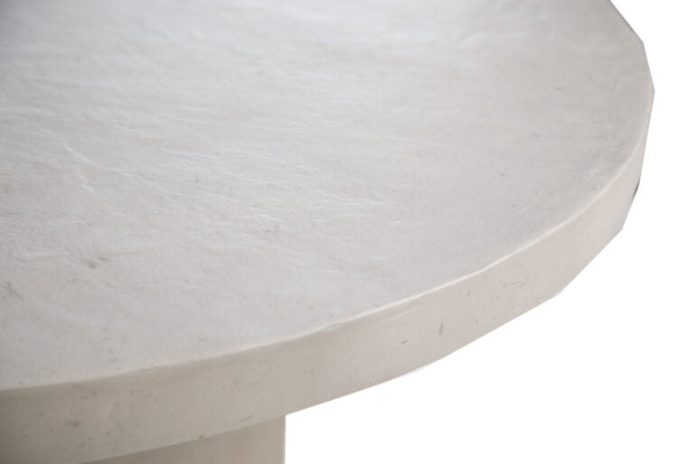 Sand round concrete table