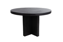 Load image into Gallery viewer, Black round concrete table