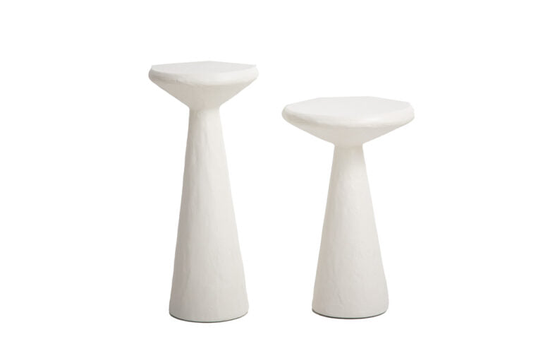 Side tables set white