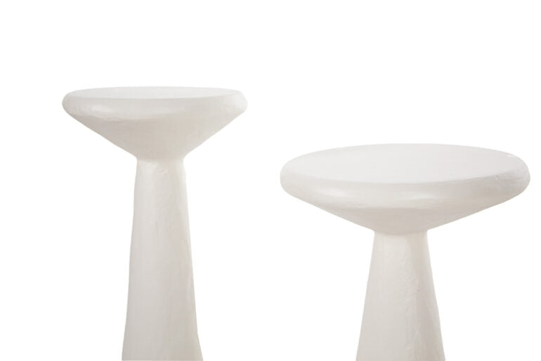 Side tables set white