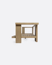 Carica l&#39;immagine nel visualizzatore di Gallery, Outdoor teak 3/4-seater outdoor sofa in white