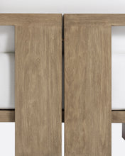 Carica l&#39;immagine nel visualizzatore di Gallery, Outdoor teak 3/4-seater outdoor sofa in white