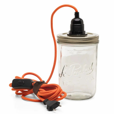 HOOPZI x Le Parfait jar lamp in orange