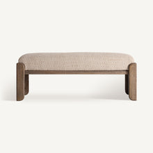 Carica l&#39;immagine nel visualizzatore di Gallery, Mango Wood and Jute Bed Foot Stool