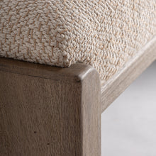 Load image into Gallery viewer, Mango Wood and Jute Bed Foot Stool