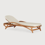 Zen outdoor adjustable lounger Beige