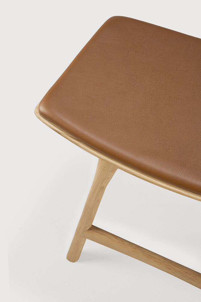 Osso dining stool | Cognac Leather