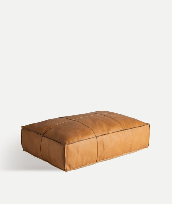 LEATHER POUF
