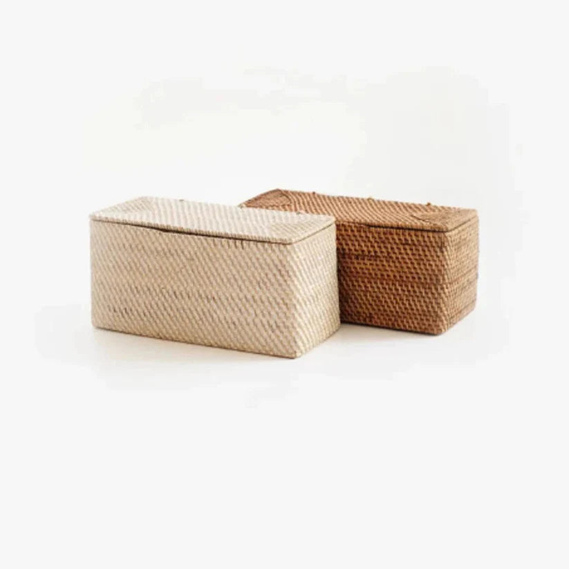 Rattan storage box