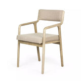 Elm wood linen chair