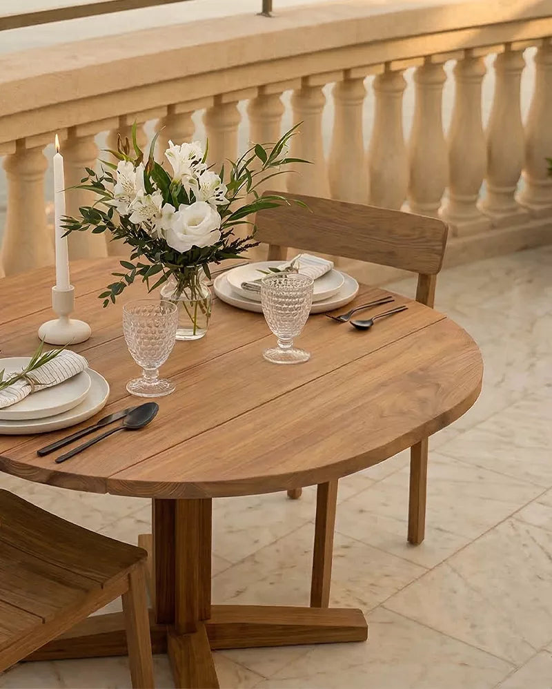 Outdoor dining table