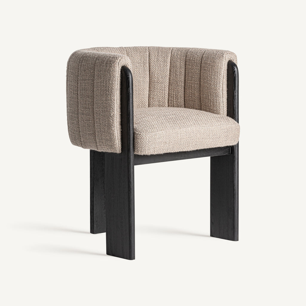 Black Oak/Grey Dining Chair