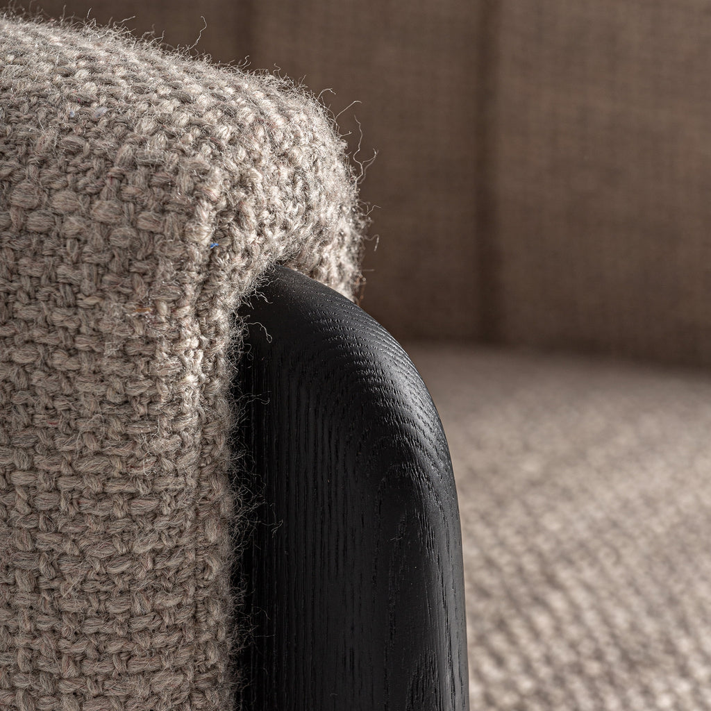 Black Oak/Grey Dining Chair