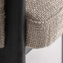 Laden Sie das Bild in den Galerie-Viewer, Black Oak/Grey Dining Chair