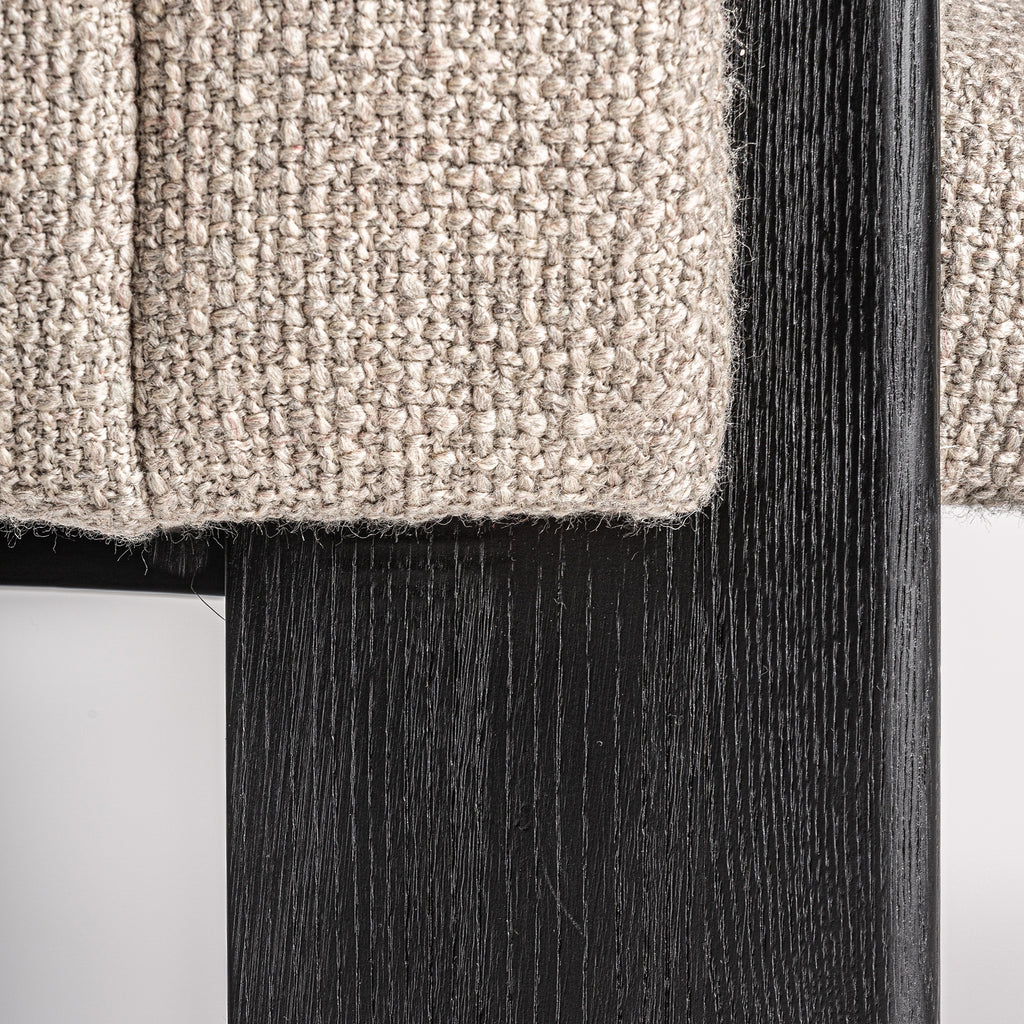 Black Oak/Grey Dining Chair