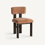 Dark ash wood chair/terracotta