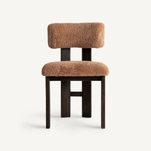 Carica l'immagine nel visualizzatore di Gallery, Dark ash wood chair/terracotta