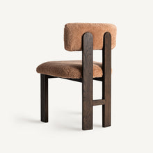 Carica l'immagine nel visualizzatore di Gallery, Dark ash wood chair/terracotta