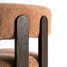 Carica l'immagine nel visualizzatore di Gallery, Dark ash wood chair/terracotta