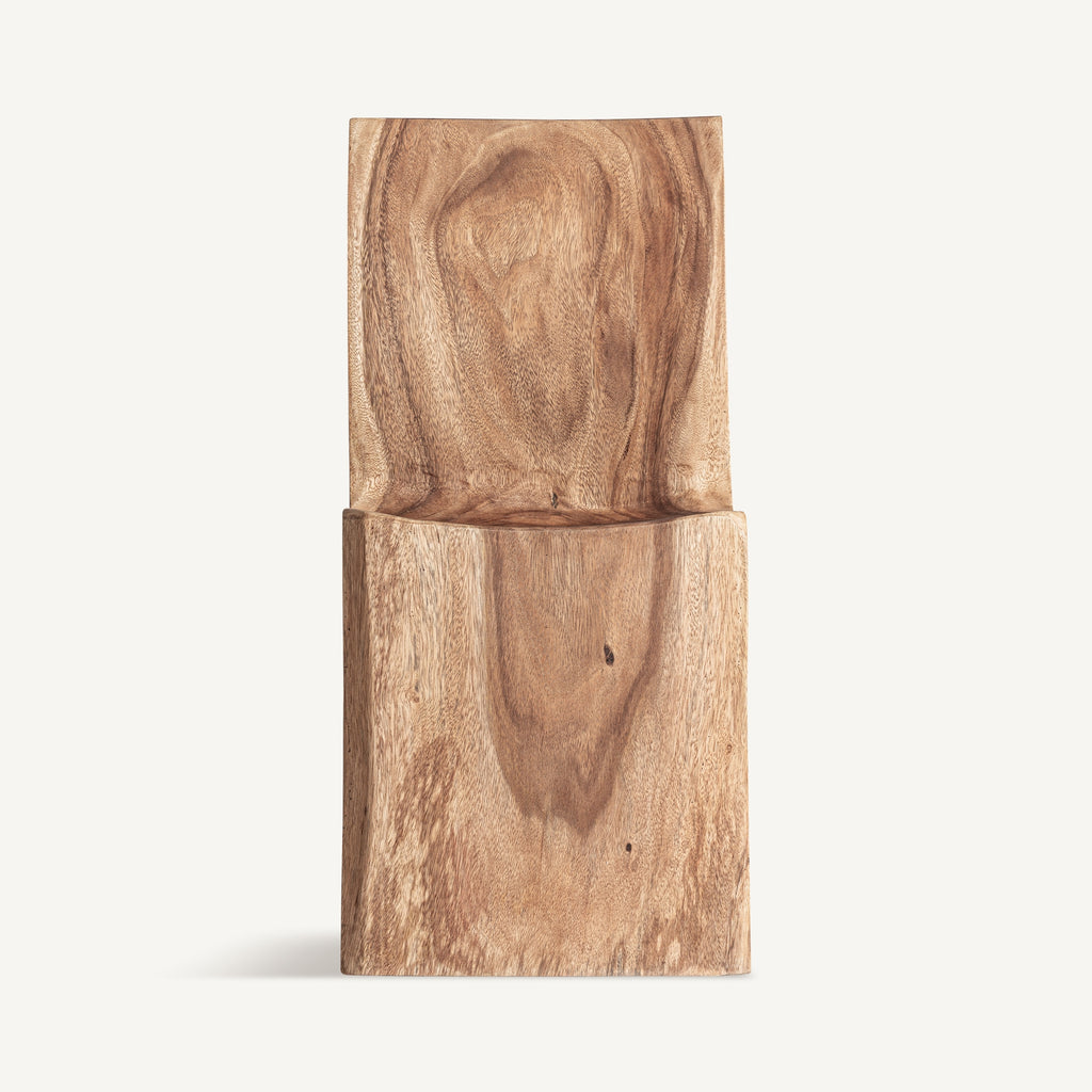 Sculptural Suar Wood Chair