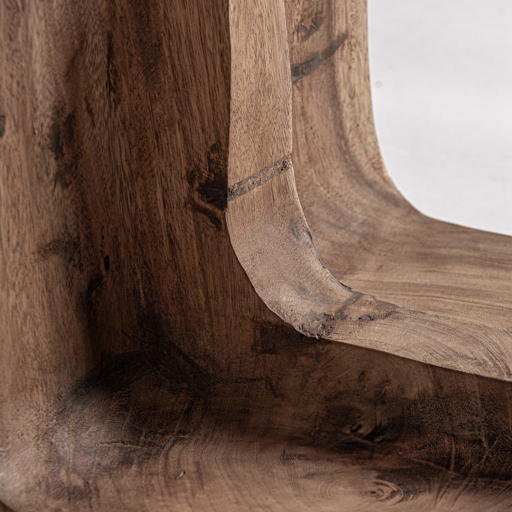 Sculptural Suar Wood Chair