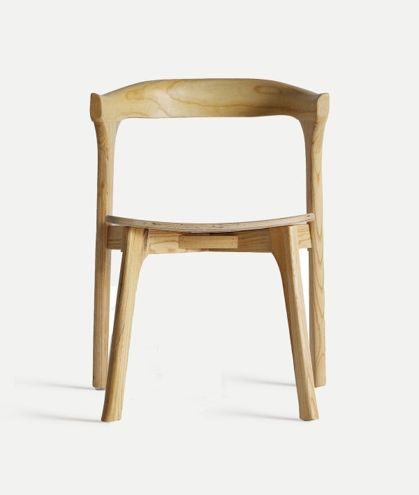 Elm wood chair natural