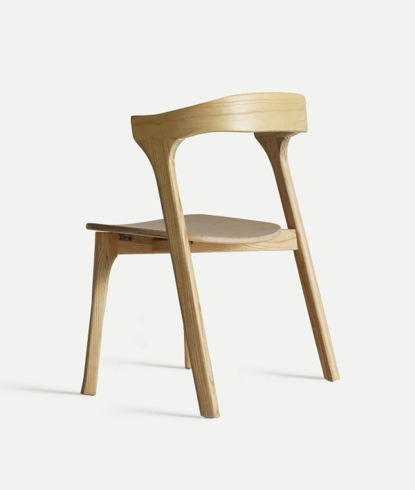 Elm wood chair natural