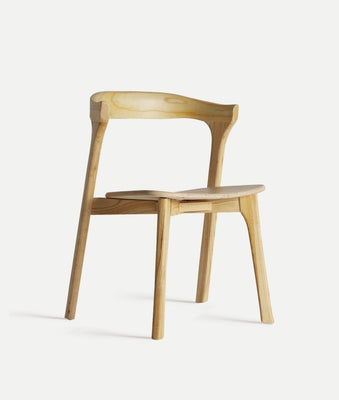 Elm wood chair natural