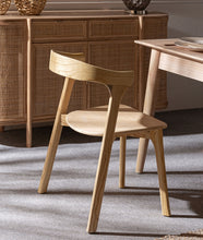 Load image into Gallery viewer, Elm wood chair natural