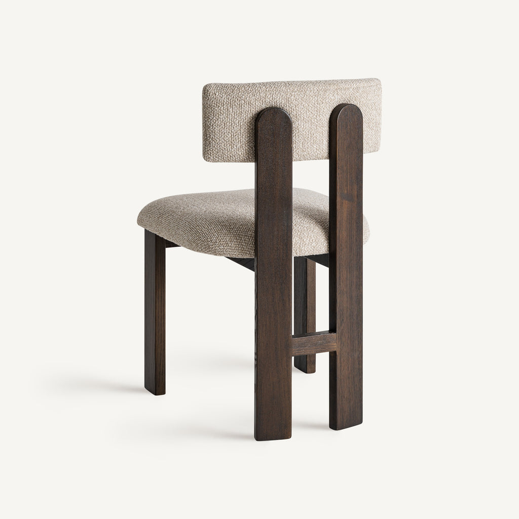 Dark ash wood chair