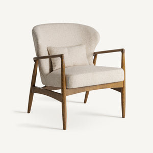 Ash wood lounge chair