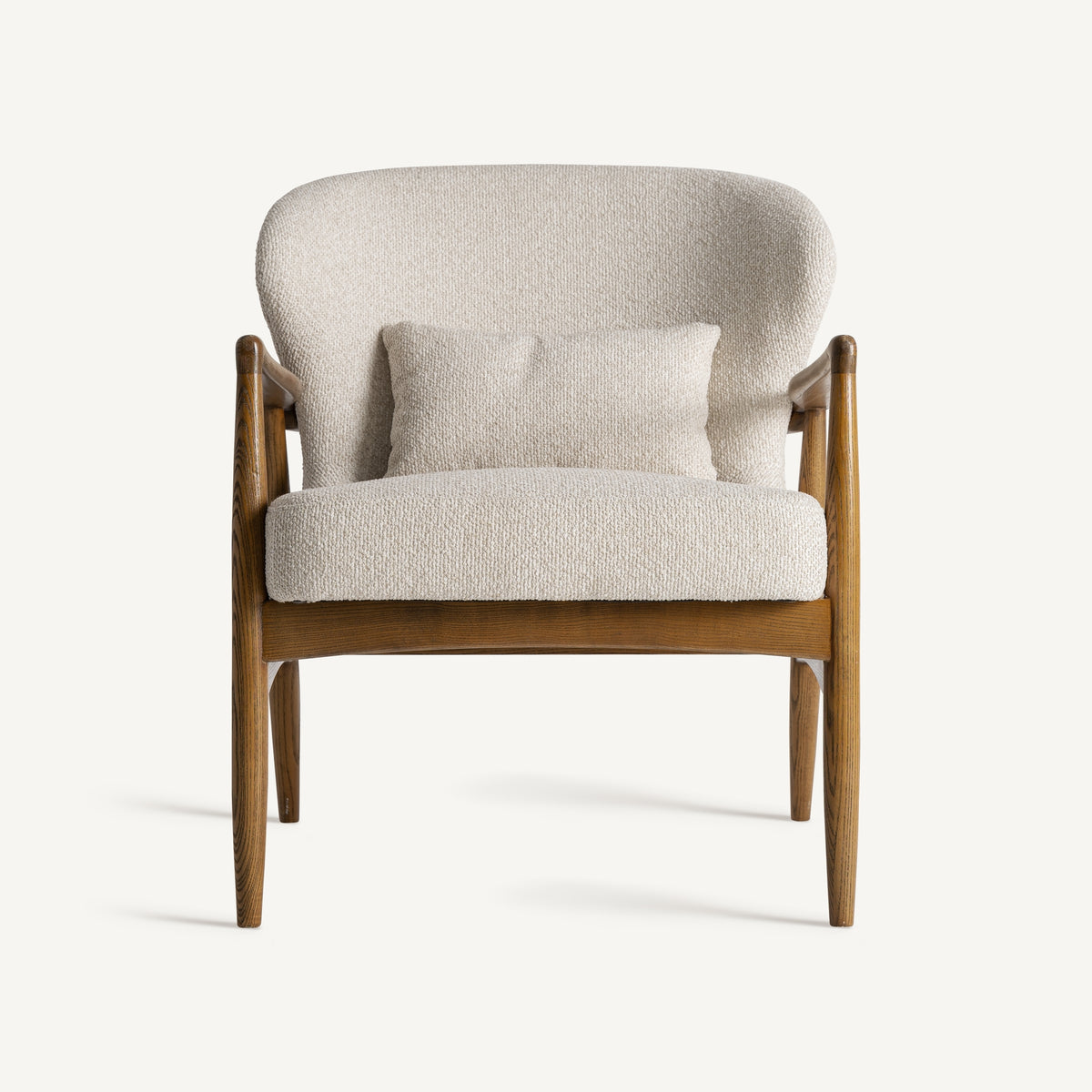Ash wood lounge chair