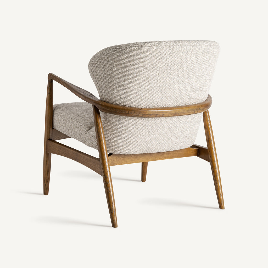 Ash wood lounge chair