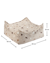Cargar imagen en el visor de la galería, Terrazzo Sand Square Ottoman
