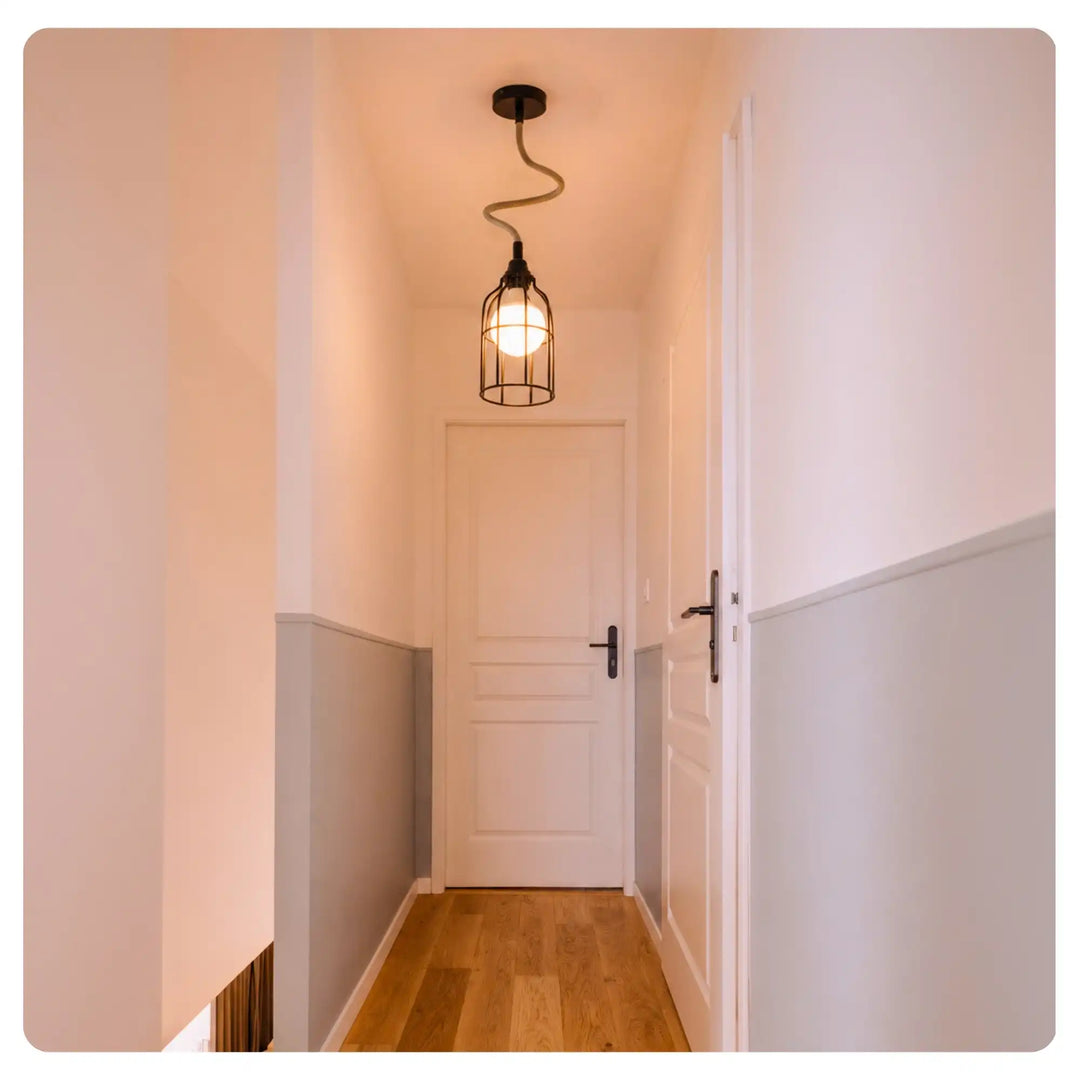 TWIST pendant in a hallway